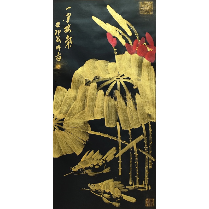 一堂荷气   杨成明（款）