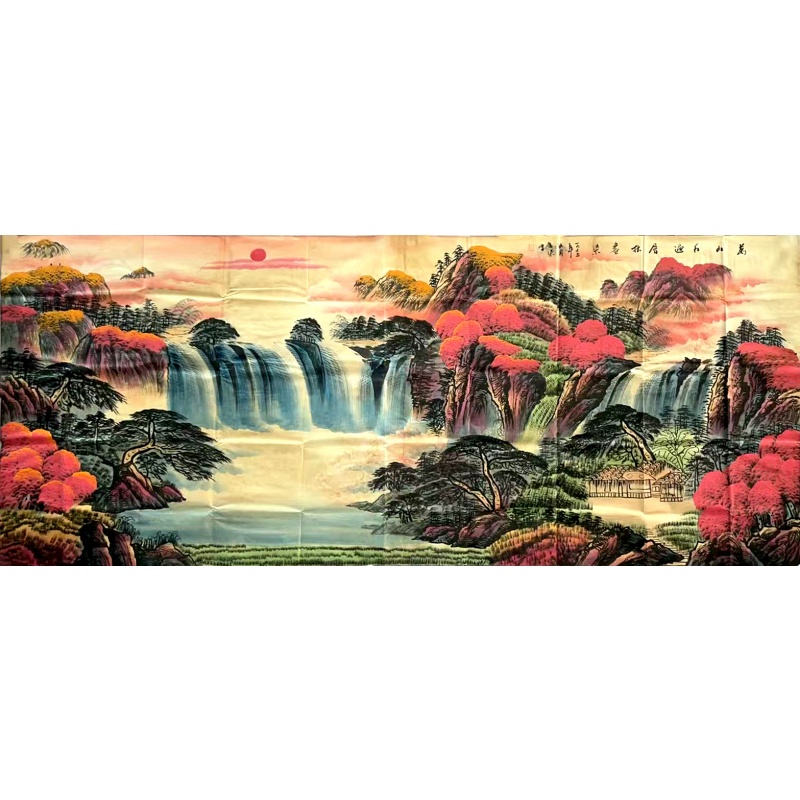 万山红遍层林尽染5708      李可染（款）