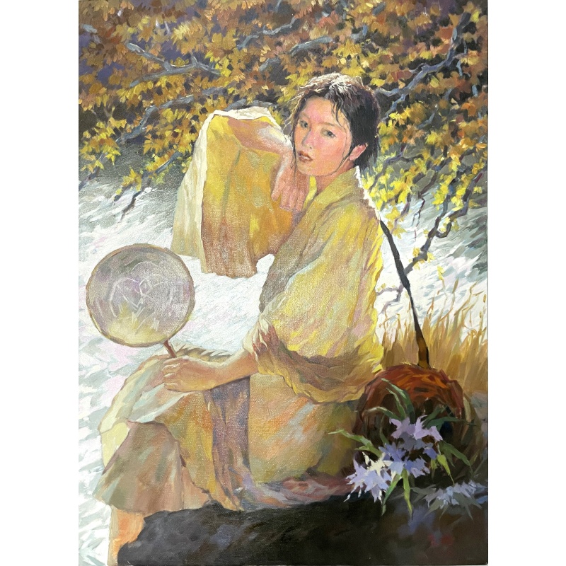 秋溟油画50950     董鹏（款）
