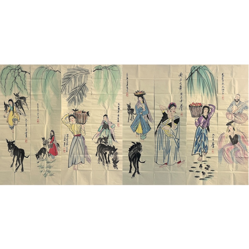 西域风情 黄胄（款）8538