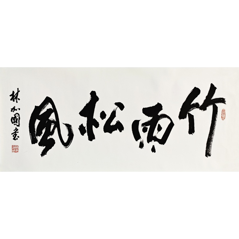 竹雨松风 林加国(款）5457
