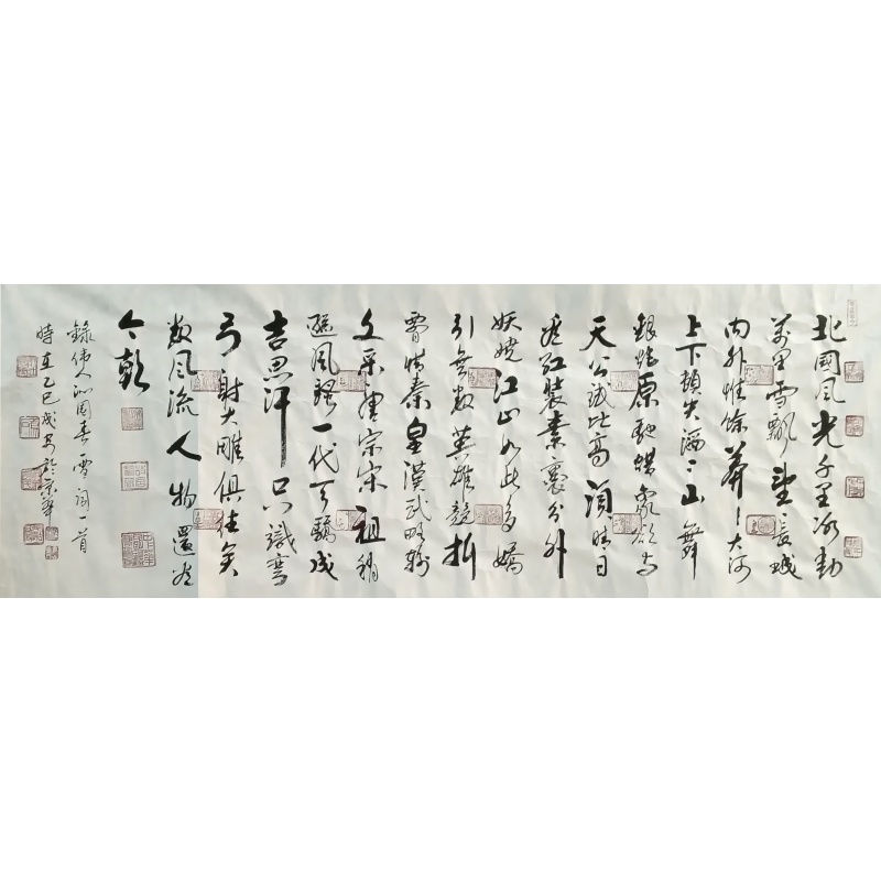 沁园春雪 赵成安（款）8201