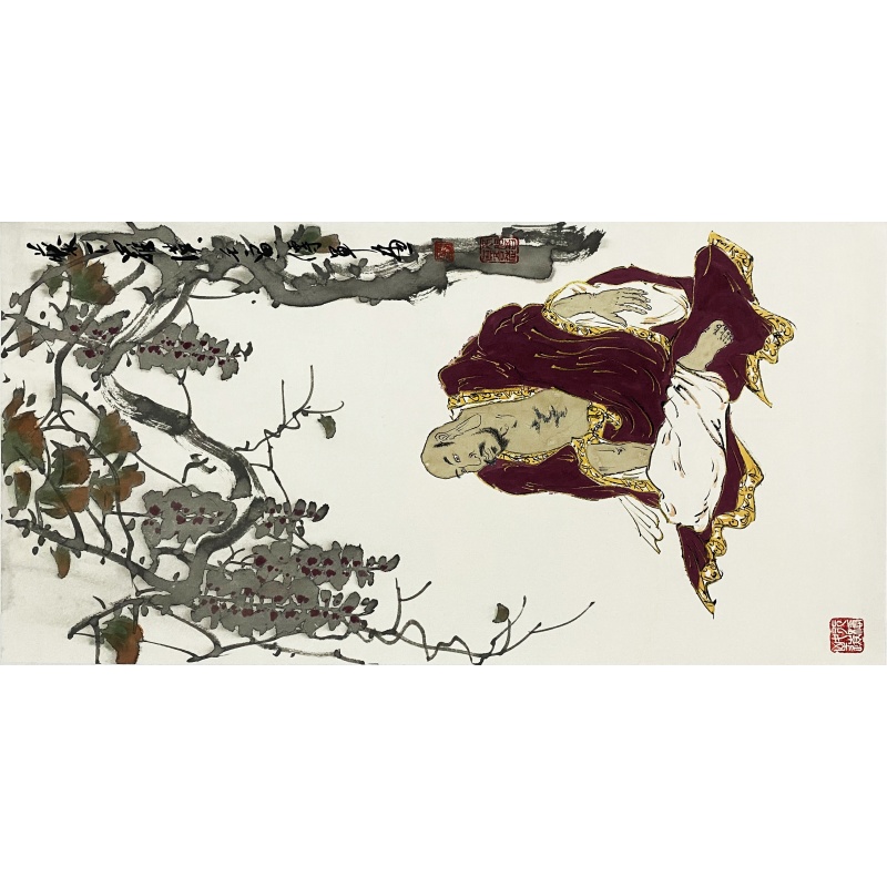 紫袍罗汉 方世军（款）7906