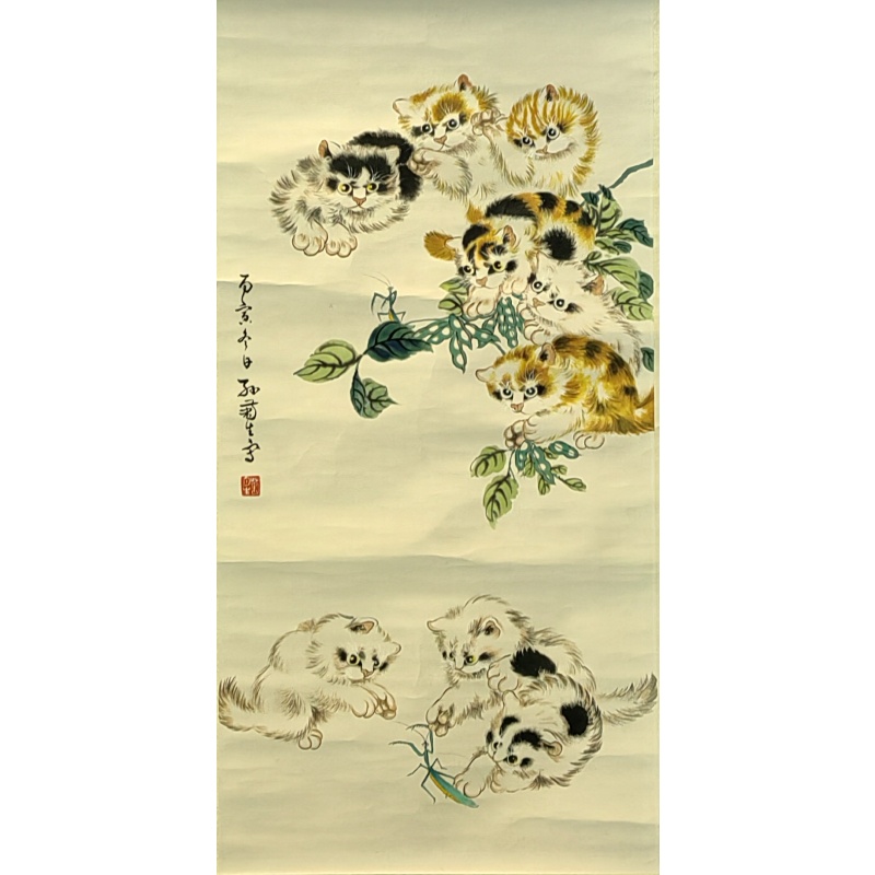 九只猫 孙菊生（款）51200