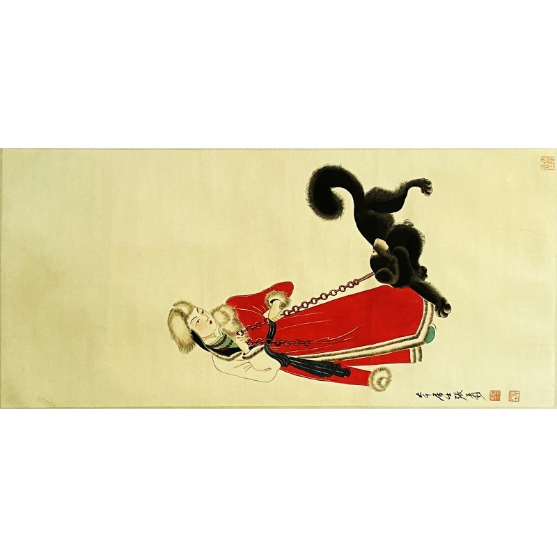 居仕图 张大千（款）8505