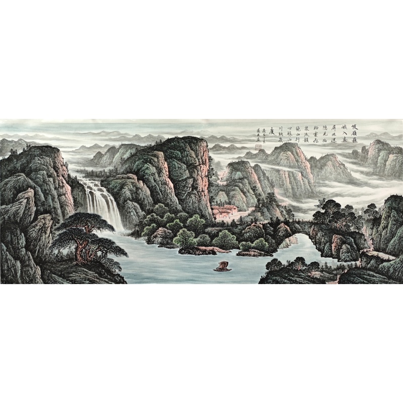 峻岭巍峨入画 鹿道友（款）7385