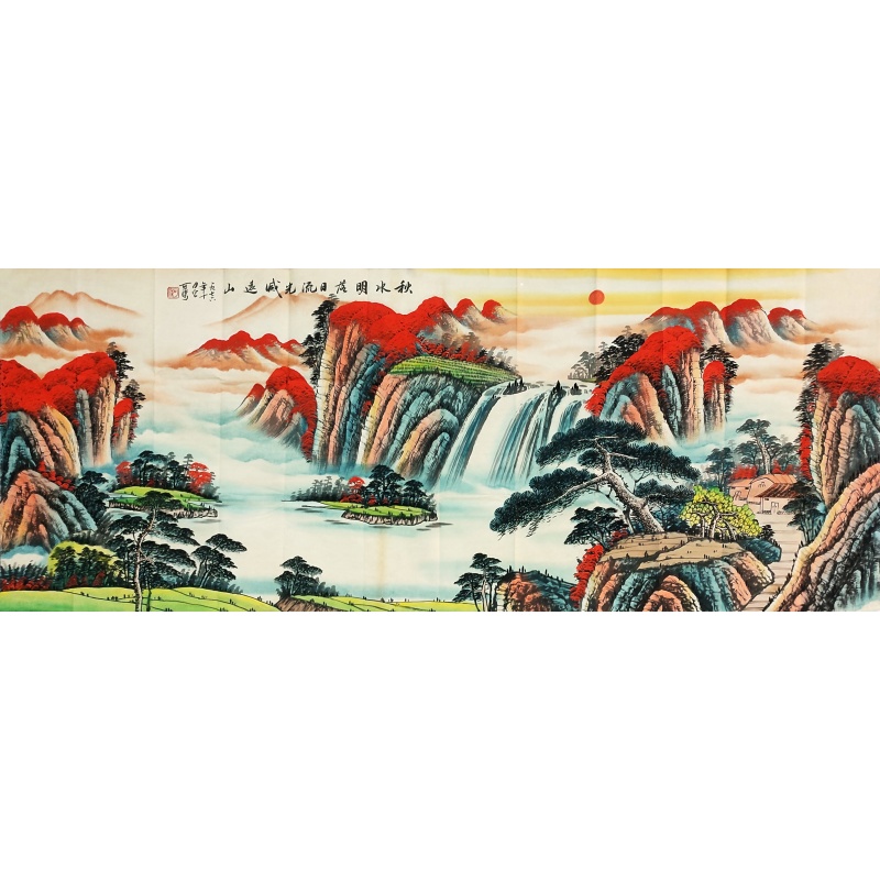 秋水明落 李可染（款）6335