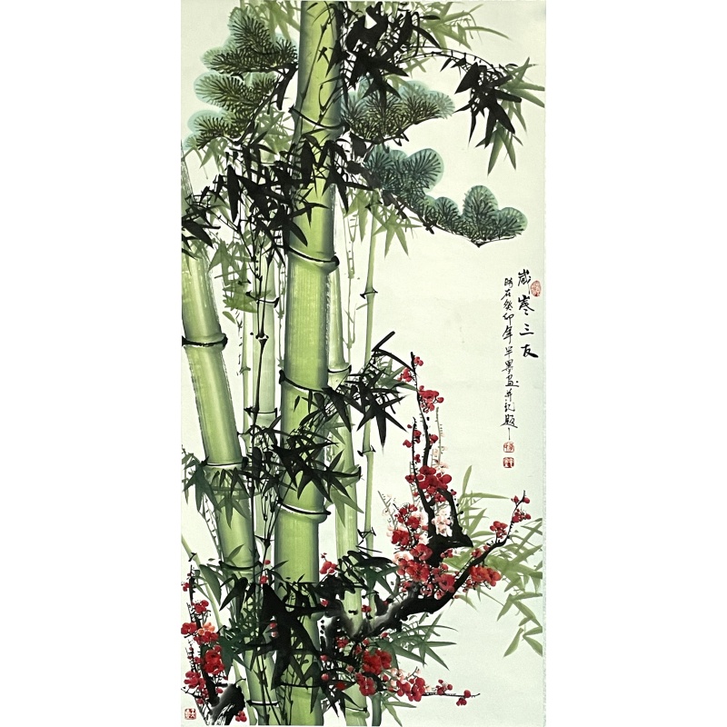岁寒三友   李半墨（款）   5909