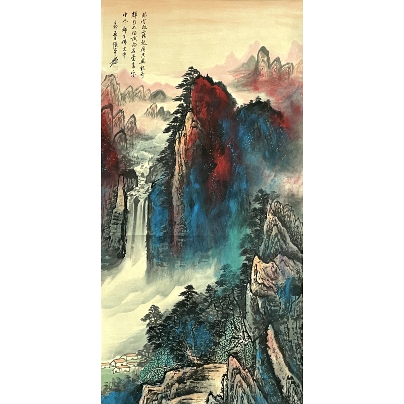 山水画   张大千（款）   6610