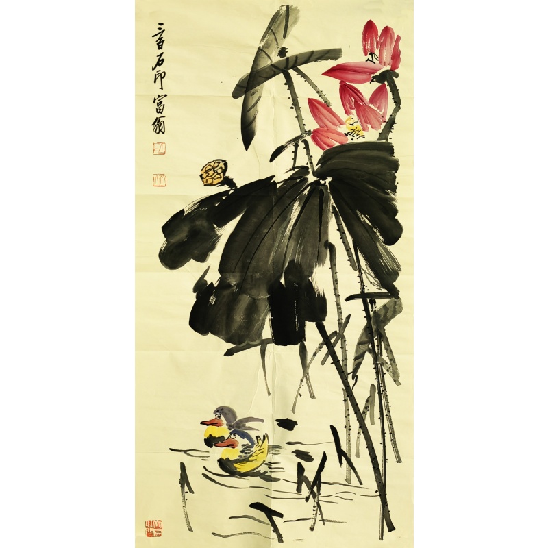 荷花 齐白石（款） 6481