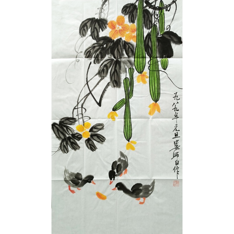 花鸟 娄师白（款）6830