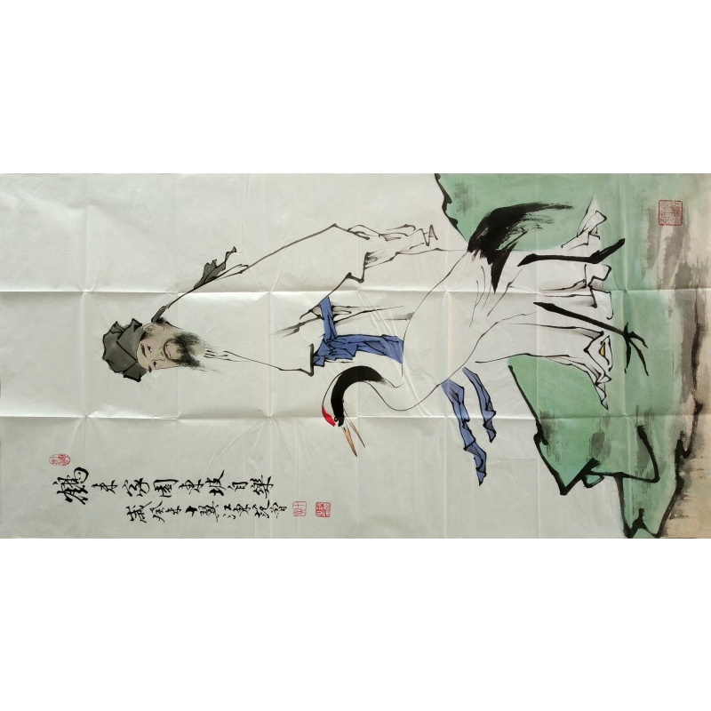 鹤来家回东坡自乐 范曾（款）6821