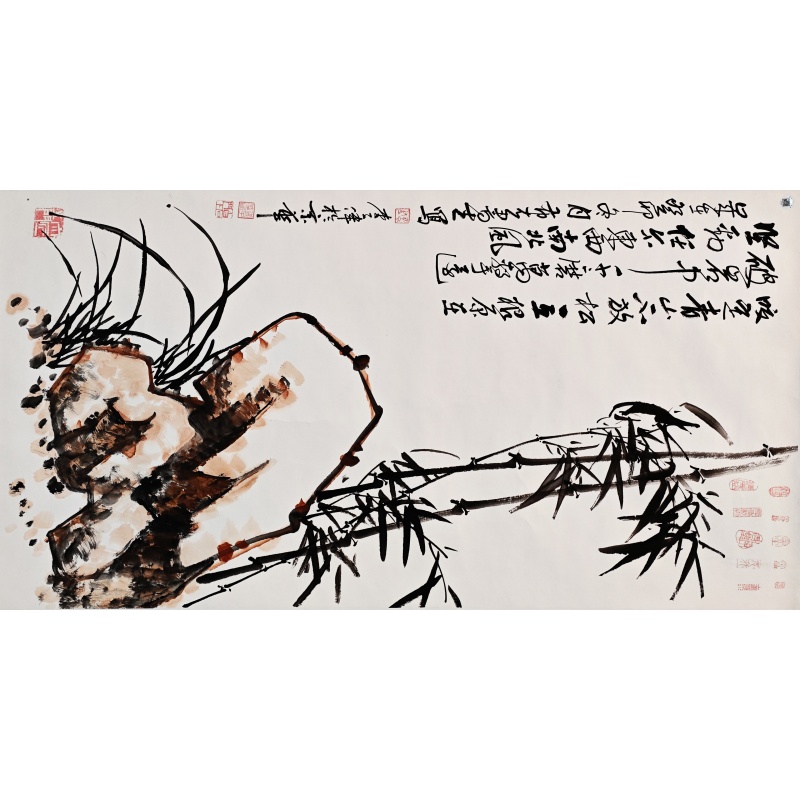 竹石图  李子伟（款）5421