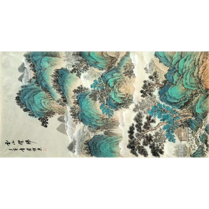 云山揽胜 周逢俊（款）8761