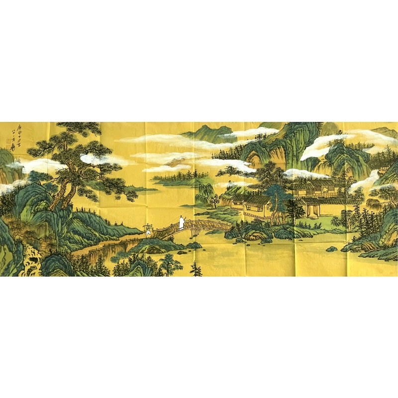 山水人家   张大千（款）   8023
