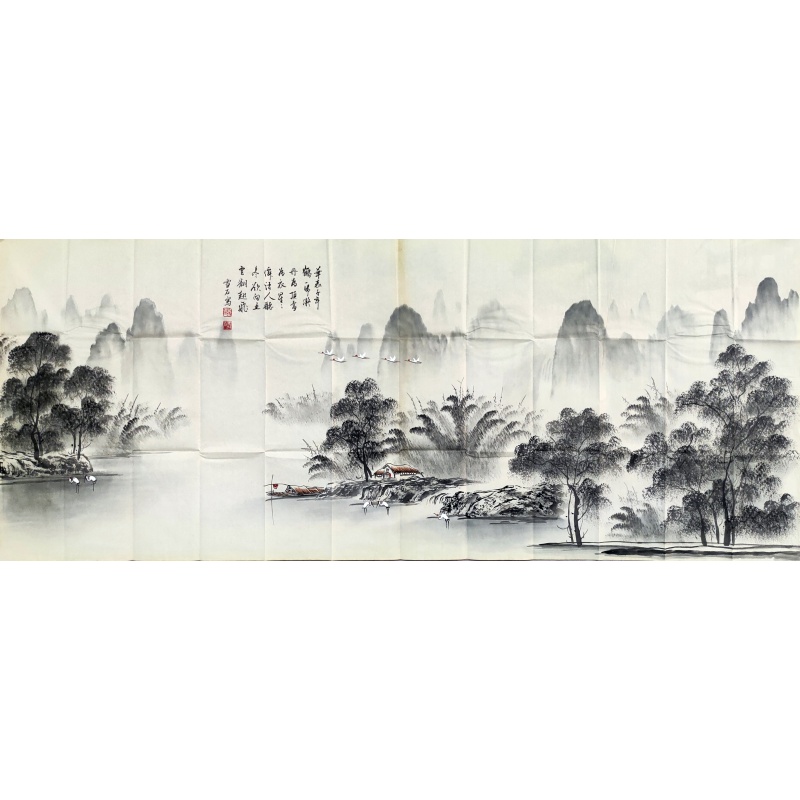风景画  白雪石（款）7967
