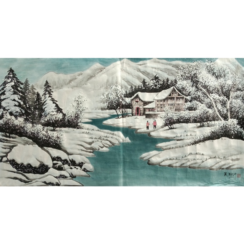 山水画 吴冠中（款）8186