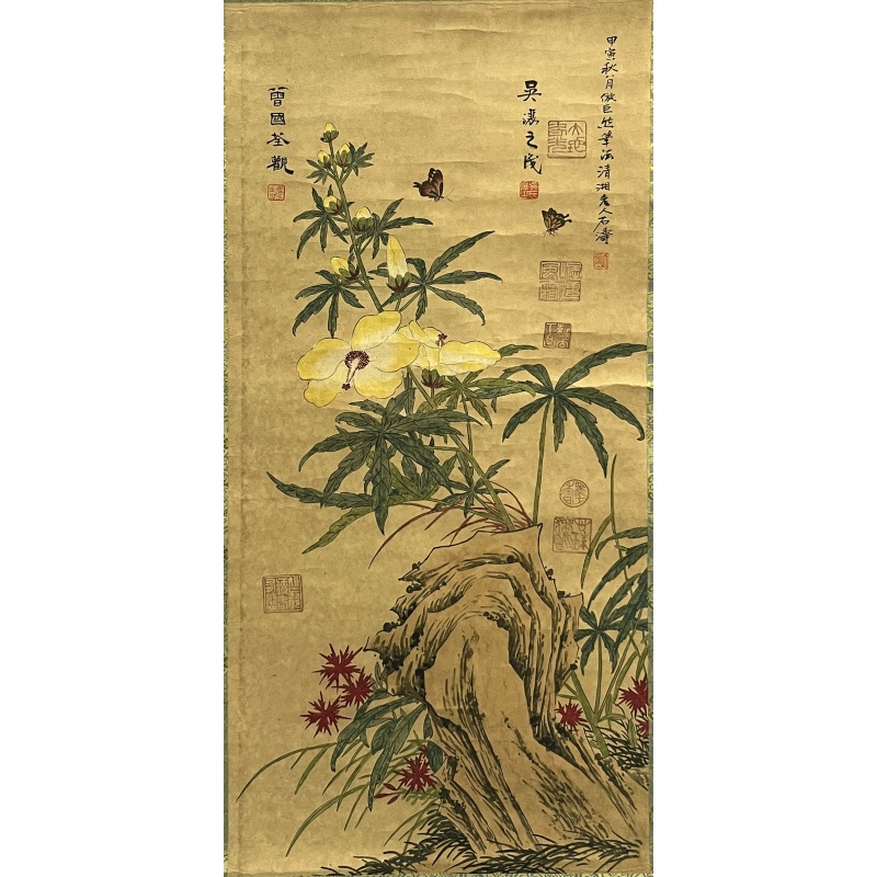花鸟图 石涛（款）7034