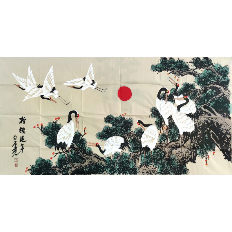 松鹤延年    齐白石（款）   5297 