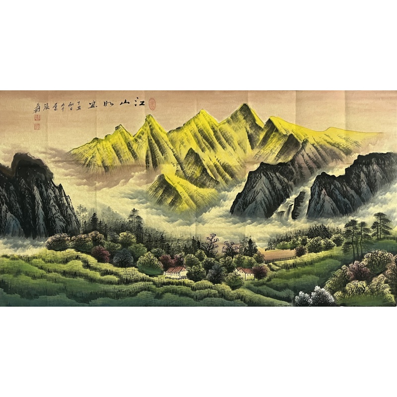 江山如画 张大千（款）8671