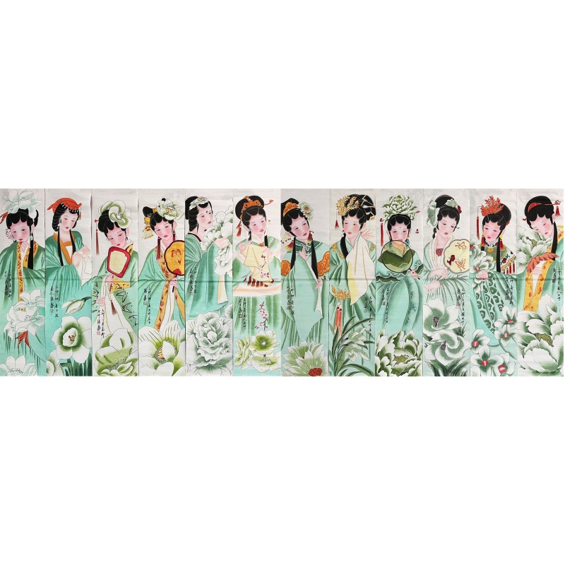仕女青衣图 张大千（款）6049