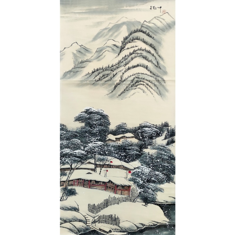 雪景图7215吴冠中（款）