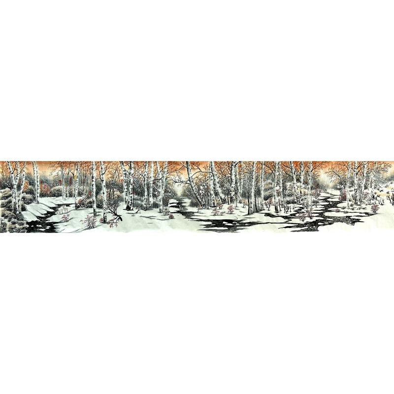 雪景长卷 吴冠中（款）7881