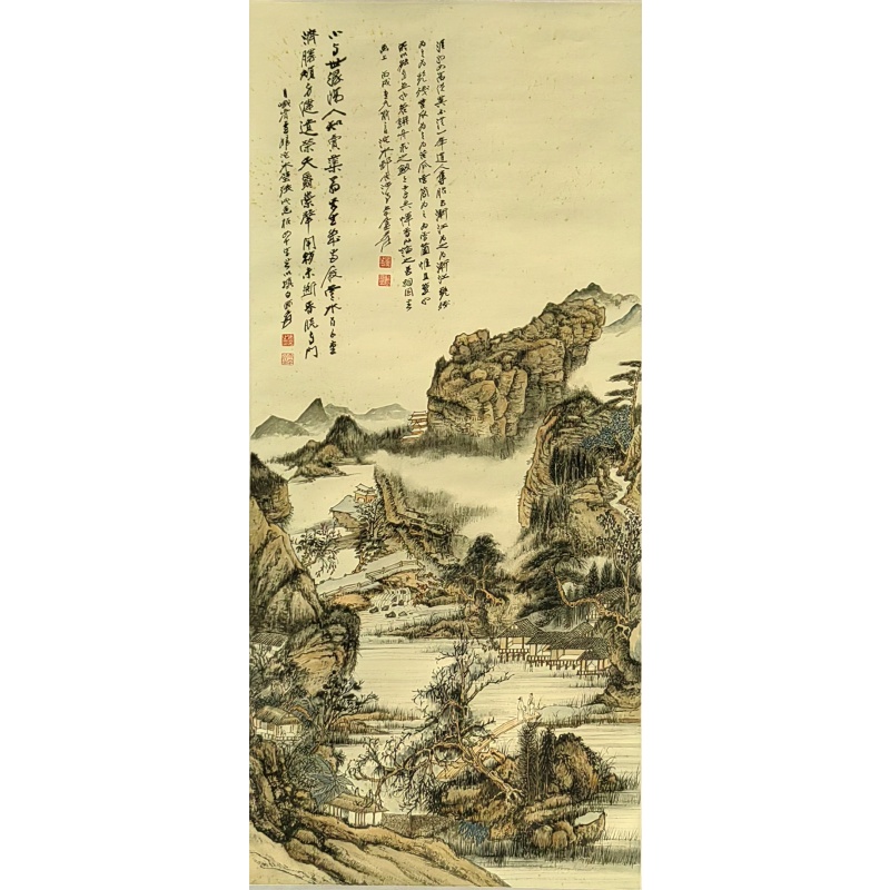 仿古山水 张大千（款） 51561