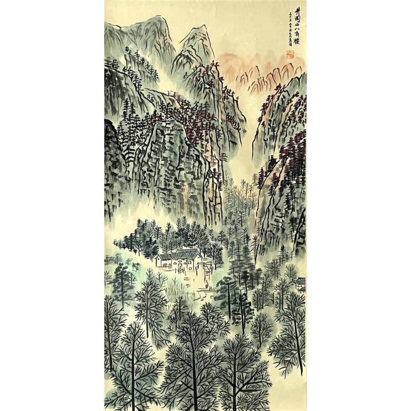 井冈山八角楼8401宋文治（款）
