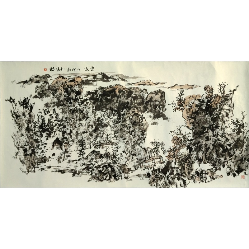 云流山空 张文新（款） 51588