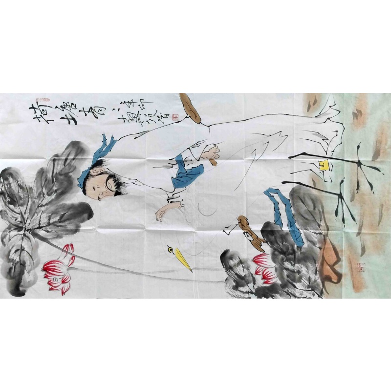 荷塘青青 范曾（款）8329