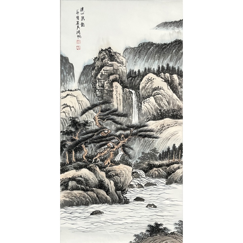 溪山泉韵 吴湖帆  （款） 7647