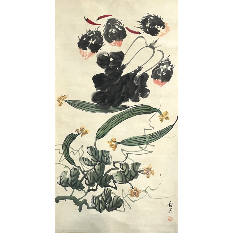 果蔬图丝瓜 齐白石（款）5952