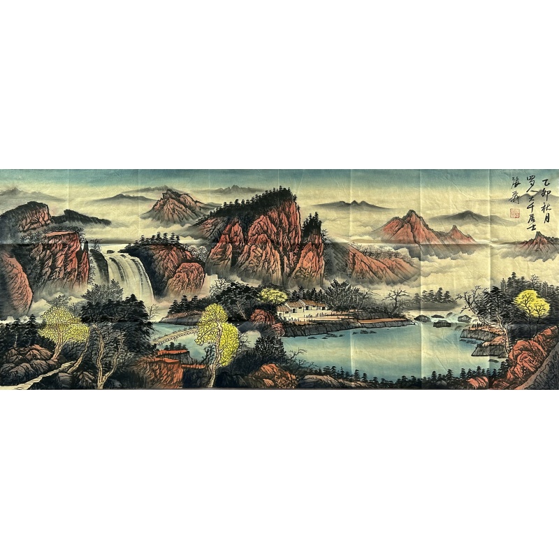 小桥流水人家 张大千（款）8047