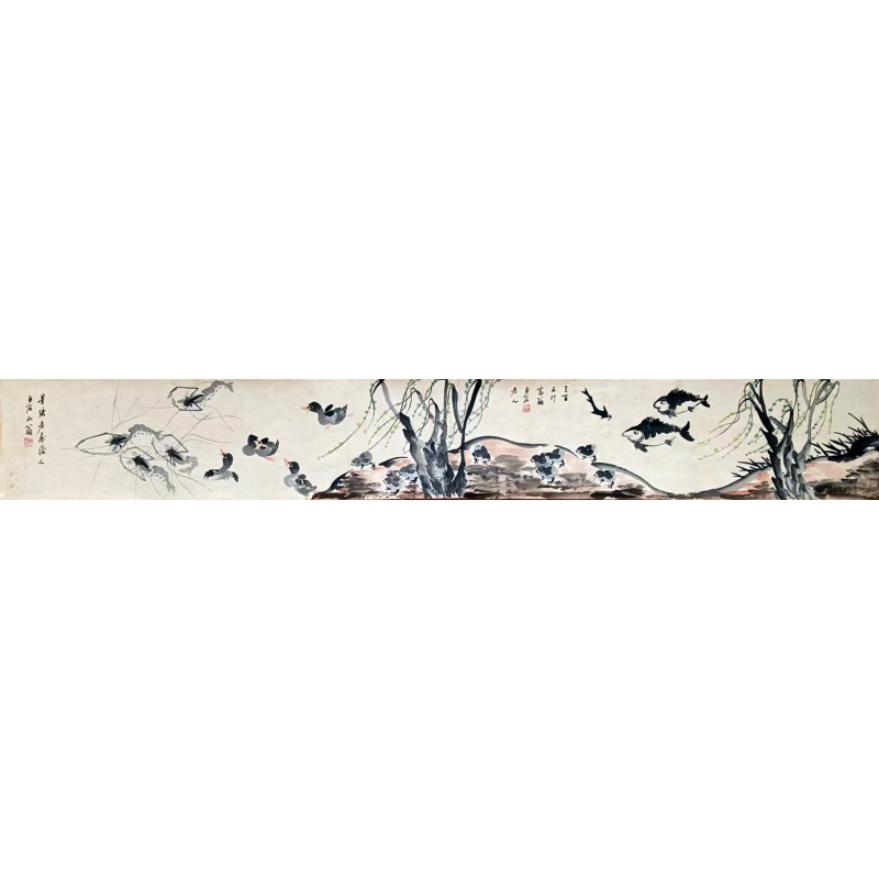 动物长卷 齐白石（款）7884