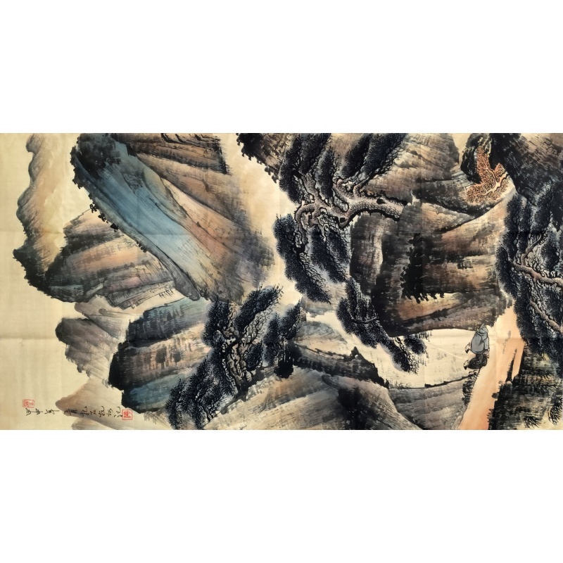 山水画 傅抱石（款）8091