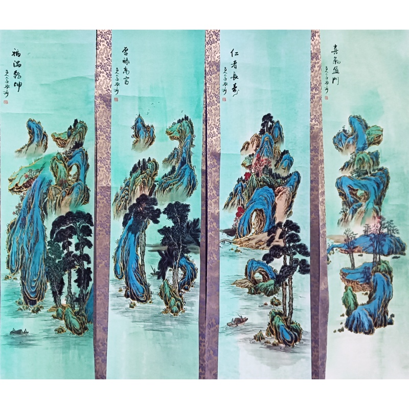 福禄寿喜 张大千（款）51829