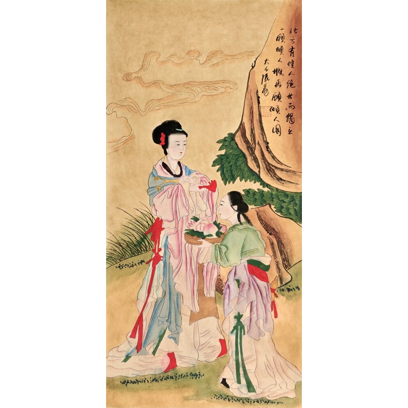 北方有佳人  张大千（款） 51934