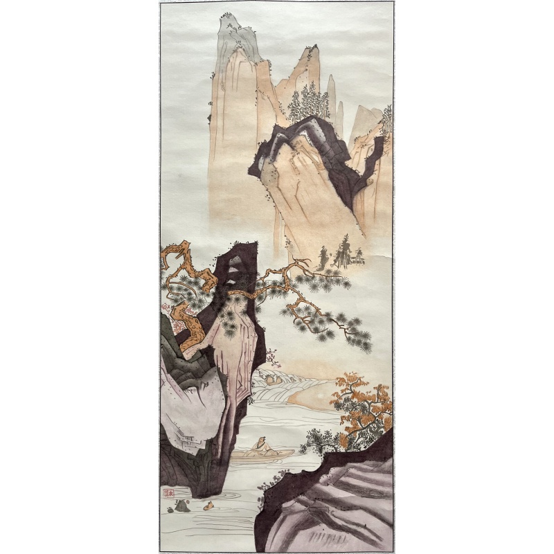 山水画 袁铭鸽（款）50634