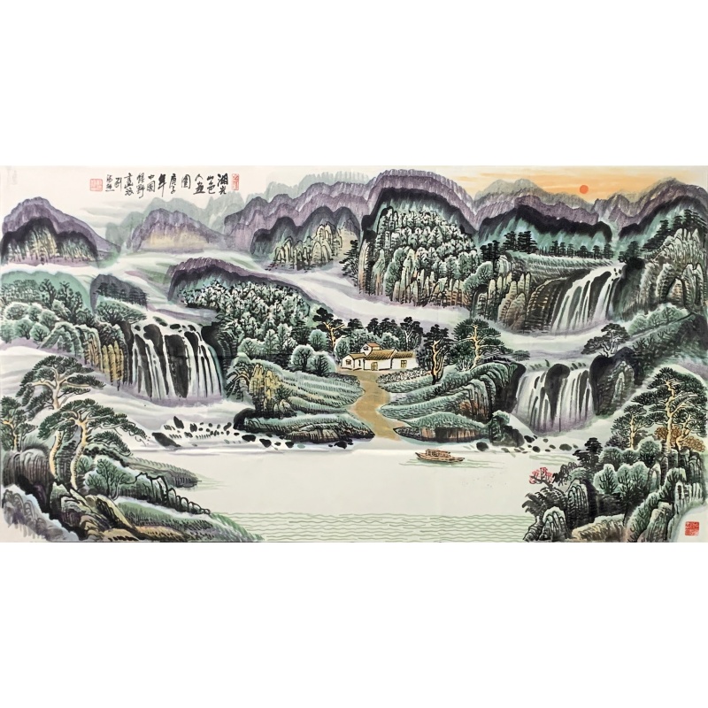 湖光山色 刘德超（款）8062