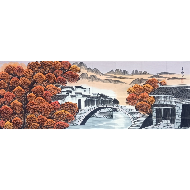 江南小景 吴冠中（款）50404