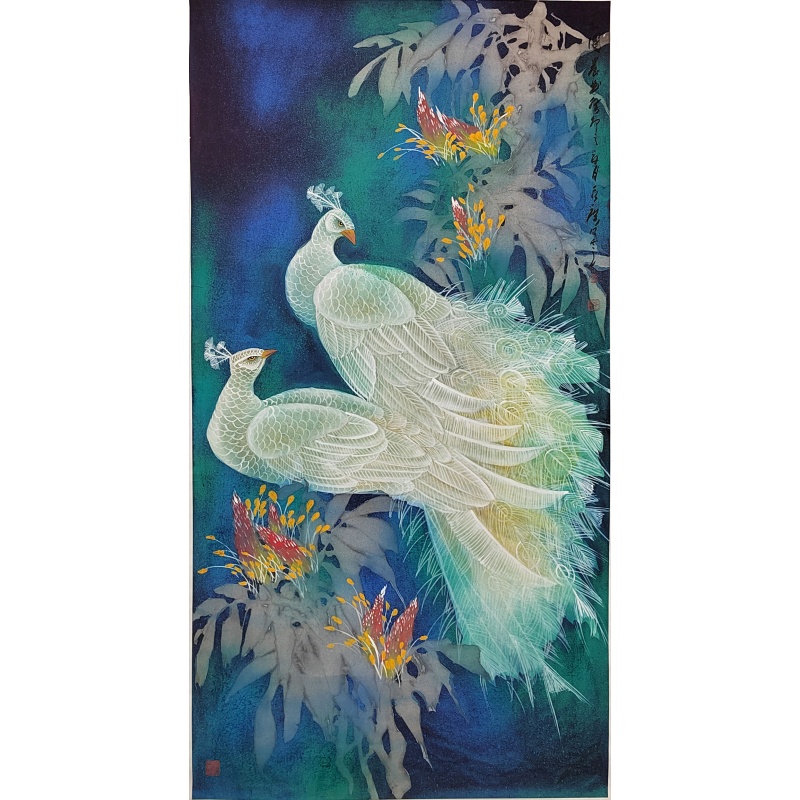 白孔雀  8030  邓永广（款）