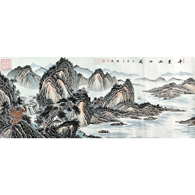 千里江山图  谢瑞新（款）  51158