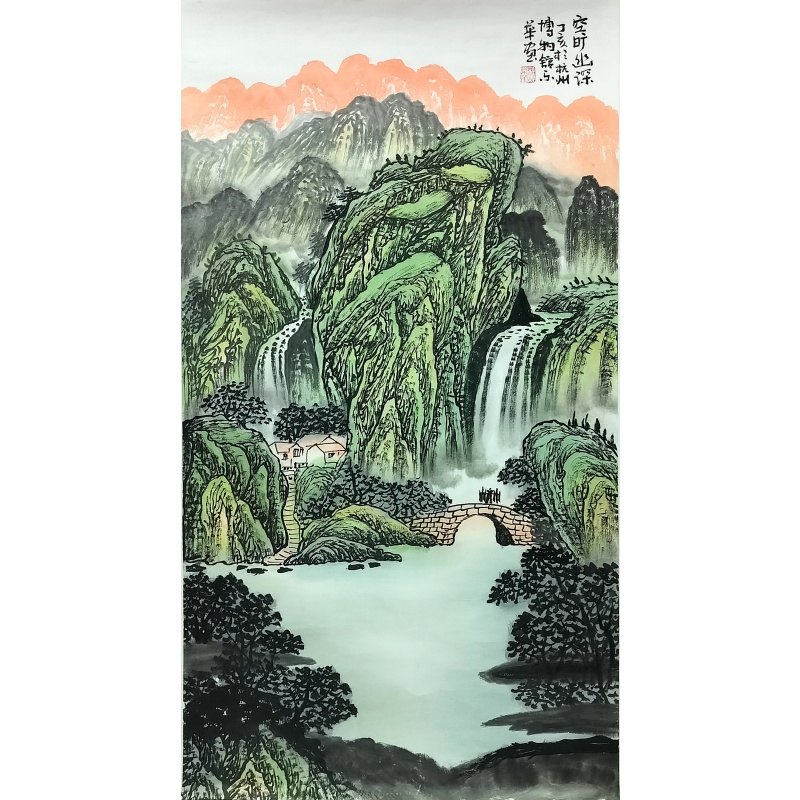 空旷幽深 郑乐华（款）6898