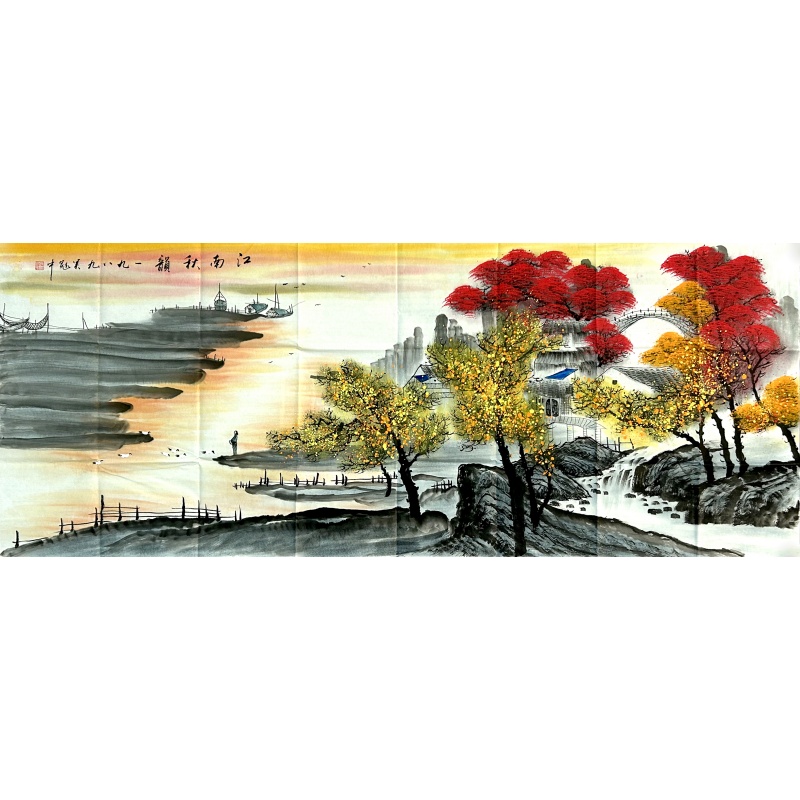 江南秋颜 吴冠中（款）6795