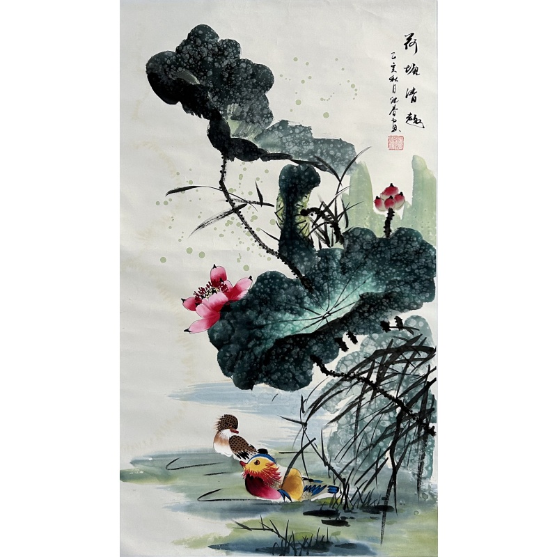 荷塘清趣 张继春（款）7787