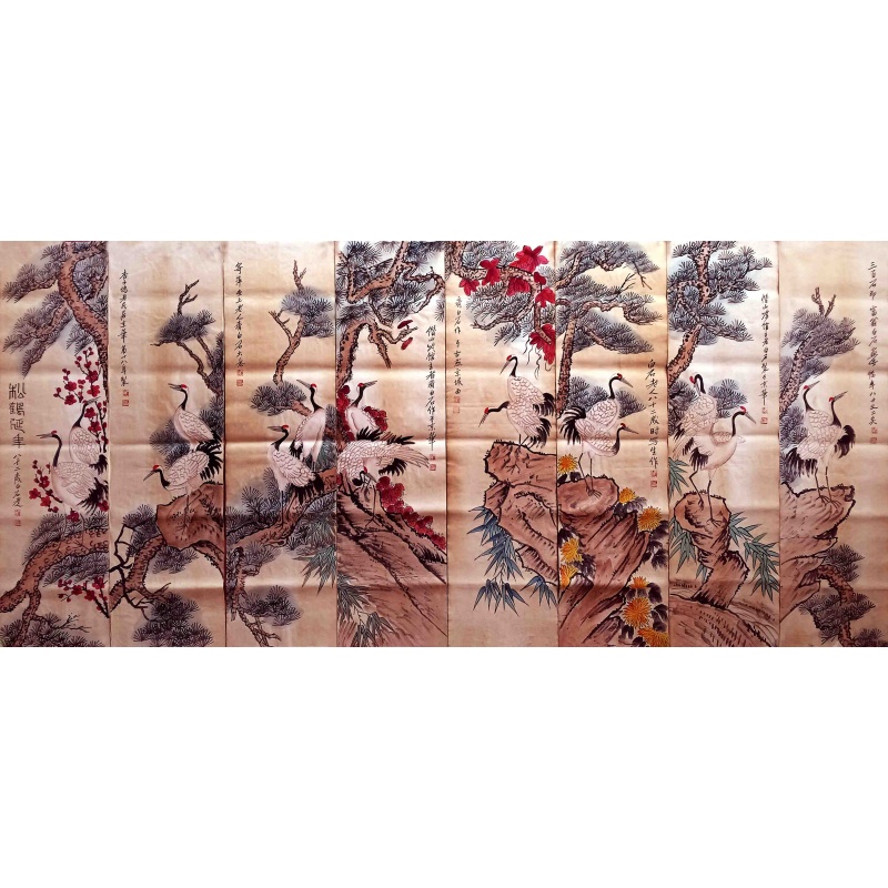 松鹤延年 齐白石（款）7539