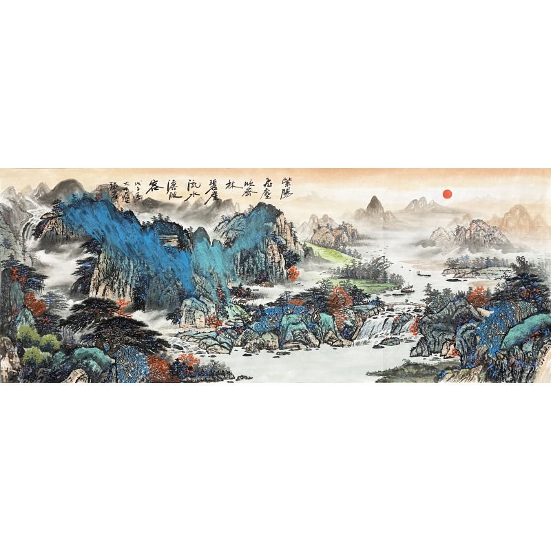 山水 张大千（款）51518