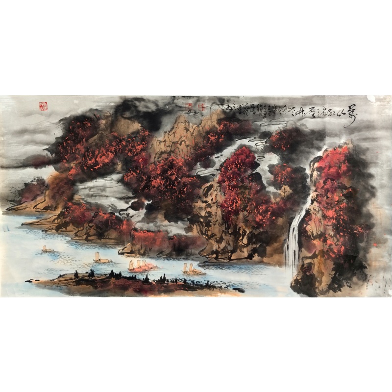 万山红遍 石鸿（款）50502