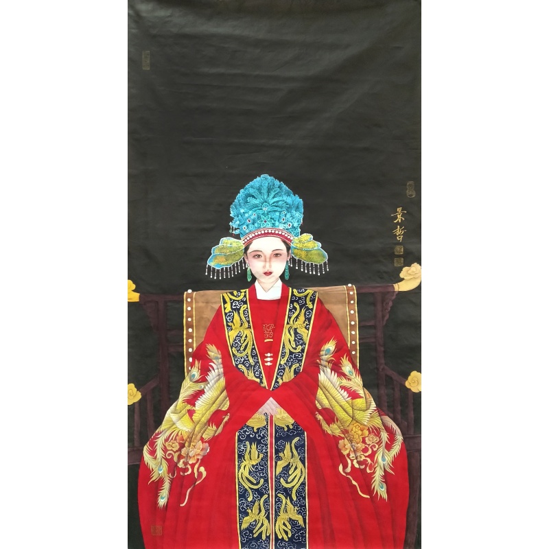 红衣新娘  崔景哲（款）  51298